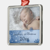 1. Verzierung des Foto-Babys Weihnachts Ornament Aus Metall (Links)