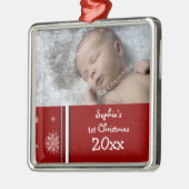 1. Verzierung des Foto-Babys Weihnachts Ornament Aus Metall (Links)
