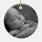 1. Verzierung des personalisierten Snowman-Babys Keramik Ornament (Hinten)