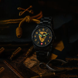 1. Veteran der 1. Kavalleriedivision Schwarz Armbanduhr