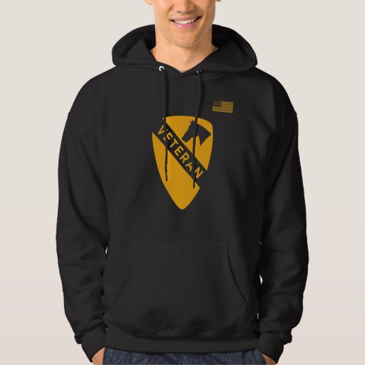 1. Veteranentribut der Kavalleriedivision in Schwa Hoodie (Vorderseite)