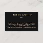 1. Visitenkarte für Sie (Rückseite)