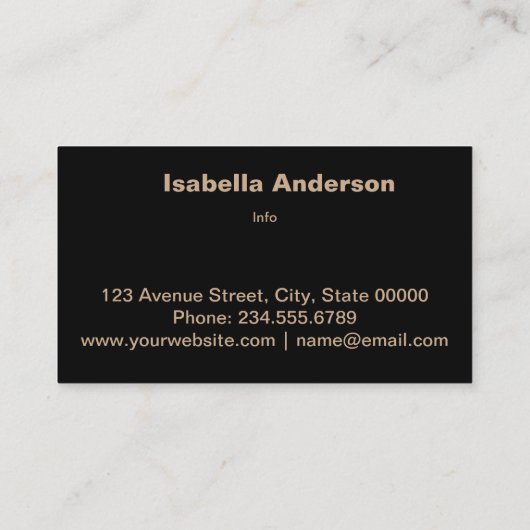 1. Visitenkarte für Sie (Rückseite)