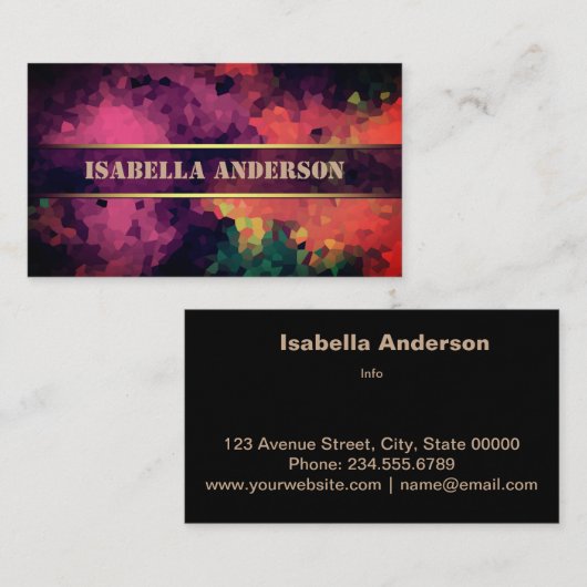 1. Visitenkarte für Sie (Vorne/Hinten)