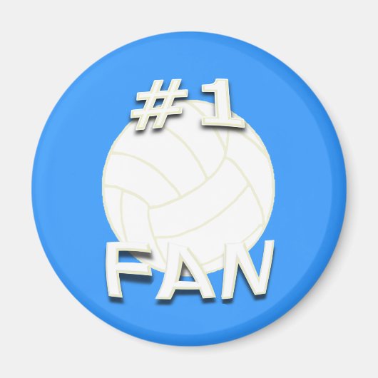 #1 Volleyball Fan Magnet (Vorne)