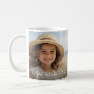 1 Vollständiges Foto und Text - Gleiches Foto auf Kaffeetasse