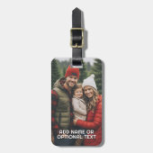 1 Vollständiges Foto und Text - Informationen auf Gepäckanhänger (Vorderseite vertikal)