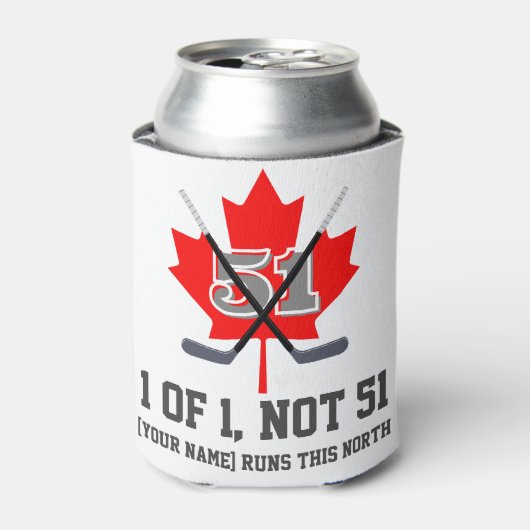 1 von 1 nicht 51 Kanadischer Identitätskapselhocke Dosenkühler (Kanne Vorderseite)