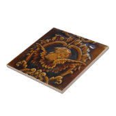 1 von 2 antiken Viktorianischen Zherub Engel Tile  Fliese (Seite)