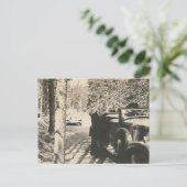1 von 2 Bären im Auto Postkarte (Stehend Vorderseite)