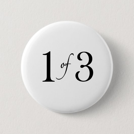 1 von 3 (ältestes Kind) Button (Vorderseite)