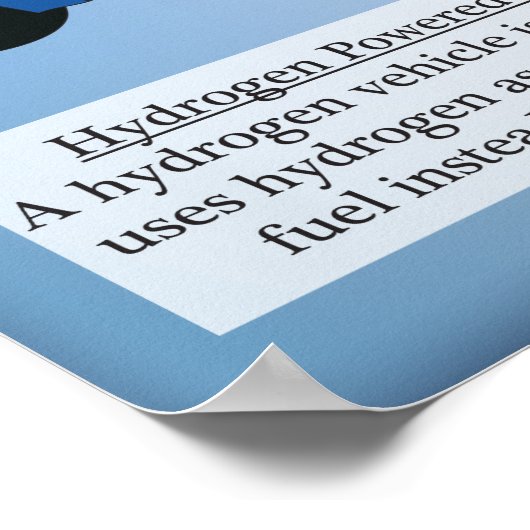 1.Wasserstoff (He) Periodische Tabelle der Element Poster (Ecke)
