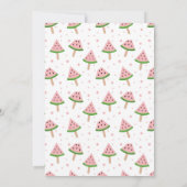 1. Watermelon Geburtstag Einladung (Rückseite)