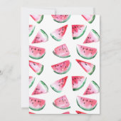 1. Watermelon Geburtstag Einladung mit Foto (Rückseite)