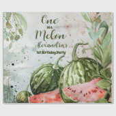 1. Watermelon Geburtstag Geschenkpapier (Flach)