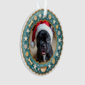 1. Weihnachten 2-Seiten Paw-liday Magic Ornament (Vorderseite)