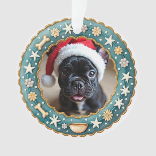 1. Weihnachten 2-Seiten Paw-liday Magic Ornament (Vorderseite)