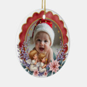 1. Weihnachten 2-seitiger Engel's First Noel Keramik Ornament (Rechts)