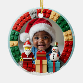 1. Weihnachten 2-seitiger Festtags-Baukasten Keramik Ornament