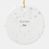 1. Weihnachten als Familie von 3 Wasserfarben Elef Keramik Ornament (Hinten)