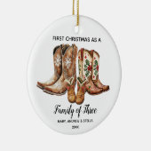 1. Weihnachten als Familie von Three Cowboy Keepak Keramik Ornament (Rechts)