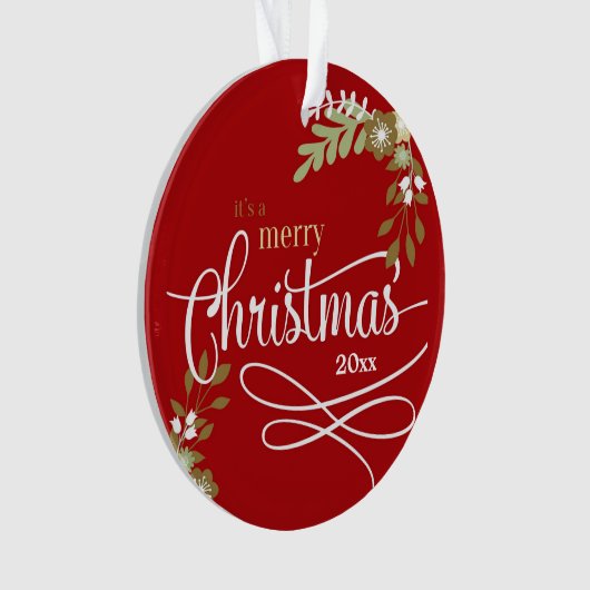 1. Weihnachten als Großvater Ornament (Vorderseite)