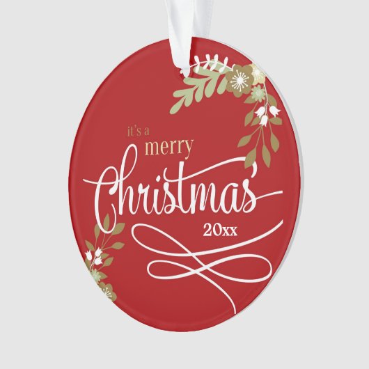 1. Weihnachten als Großvater Ornament (Vorderseite)