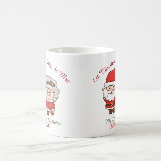 1. Weihnachten als Herr & Mrs. Niedlich Santa Mrs. Kaffeetasse (Mittel)