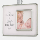 1. Weihnachten als kleines Schwesternachtsjahr Fot Rahmen-Ornament Silber (Links)