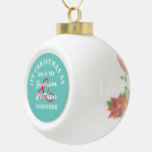 1. Weihnachten als Mr. & Mr. Keramik Kugel-Ornament (Rechts)