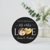 1. Weihnachten als Mr. Newlyweds Holiday Card (Stehend Vorderseite)