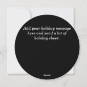 1. Weihnachten als Mr. Newlyweds Holiday Card (Rückseite)