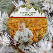1. Weihnachten als Tante 2 Foto Holly Wreath Elega Keramik Ornament