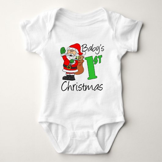 1. Weihnachten Baby Strampler (Vorderseite)