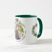 1. Weihnachten frisch gezapfte Foto Kegel Grünpfla Tasse (VorderseiteRechts)