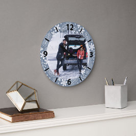 1. Weihnachten Frohe Verheiratetes Zitat Foto Große Wanduhr