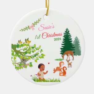 1. Weihnachten für Kinder (Susie's style) Keramik Ornament