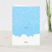 1. Weihnachten Großer Dinosaurier T Rex Karte (Rückseite)