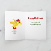 1. Weihnachten Großer Dinosaurier T Rex Karte (Innenseite)