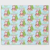 1. Weihnachten Großer Enkel Penguin Geschenkpapier (Flach)