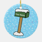 1. Weihnachten im neuen Zuhause Keramik Ornament (Hinten)