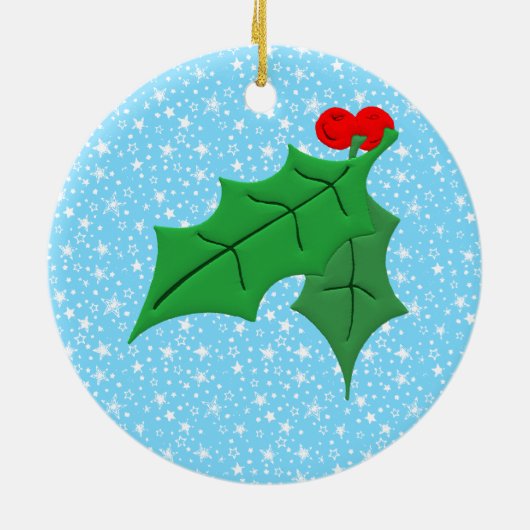 1. Weihnachten im neuen Zuhause Keramik Ornament (Hinten)