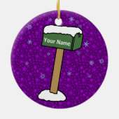 1. Weihnachten im neuen Zuhause Keramik Ornament (Hinten)