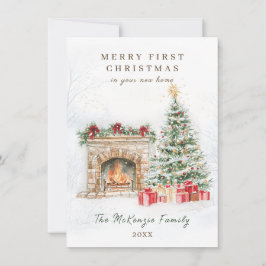 1. Weihnachten im New Zuhause Tree Fire Place