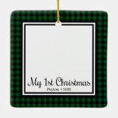 1. Weihnachten Keramikornament (Rückseite)