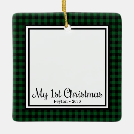 1. Weihnachten Keramikornament (Vorderseite)