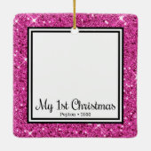 1. Weihnachten Keramikornament (Rückseite)