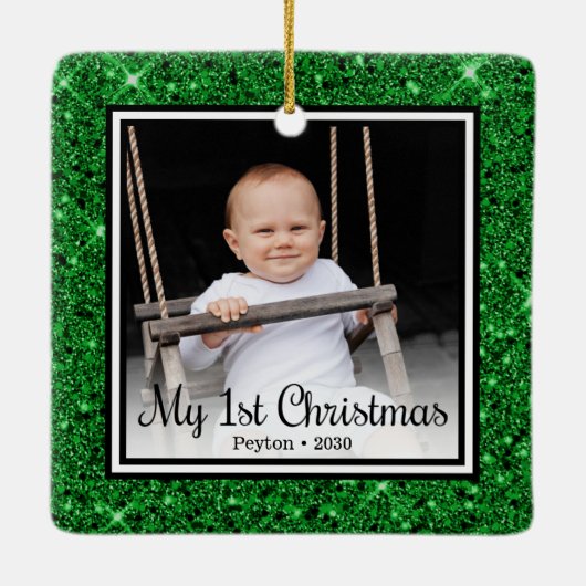 1. Weihnachten Keramikornament (Rückseite)