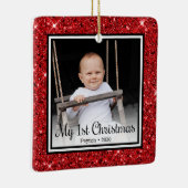 1. Weihnachten Keramikornament (Rechts)