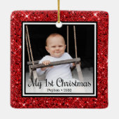 1. Weihnachten Keramikornament (Rückseite)